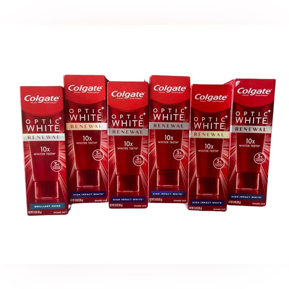 Colgate Optic White Renewal 10X Toothpaste Bundle
